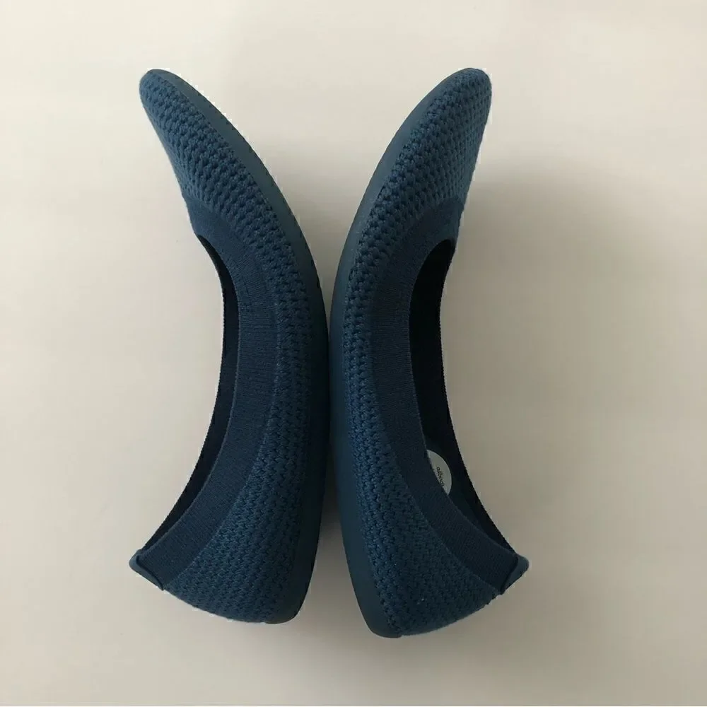 Allbirds blue Tree Breezers in woman’s size 5 slip on flexible flats wool